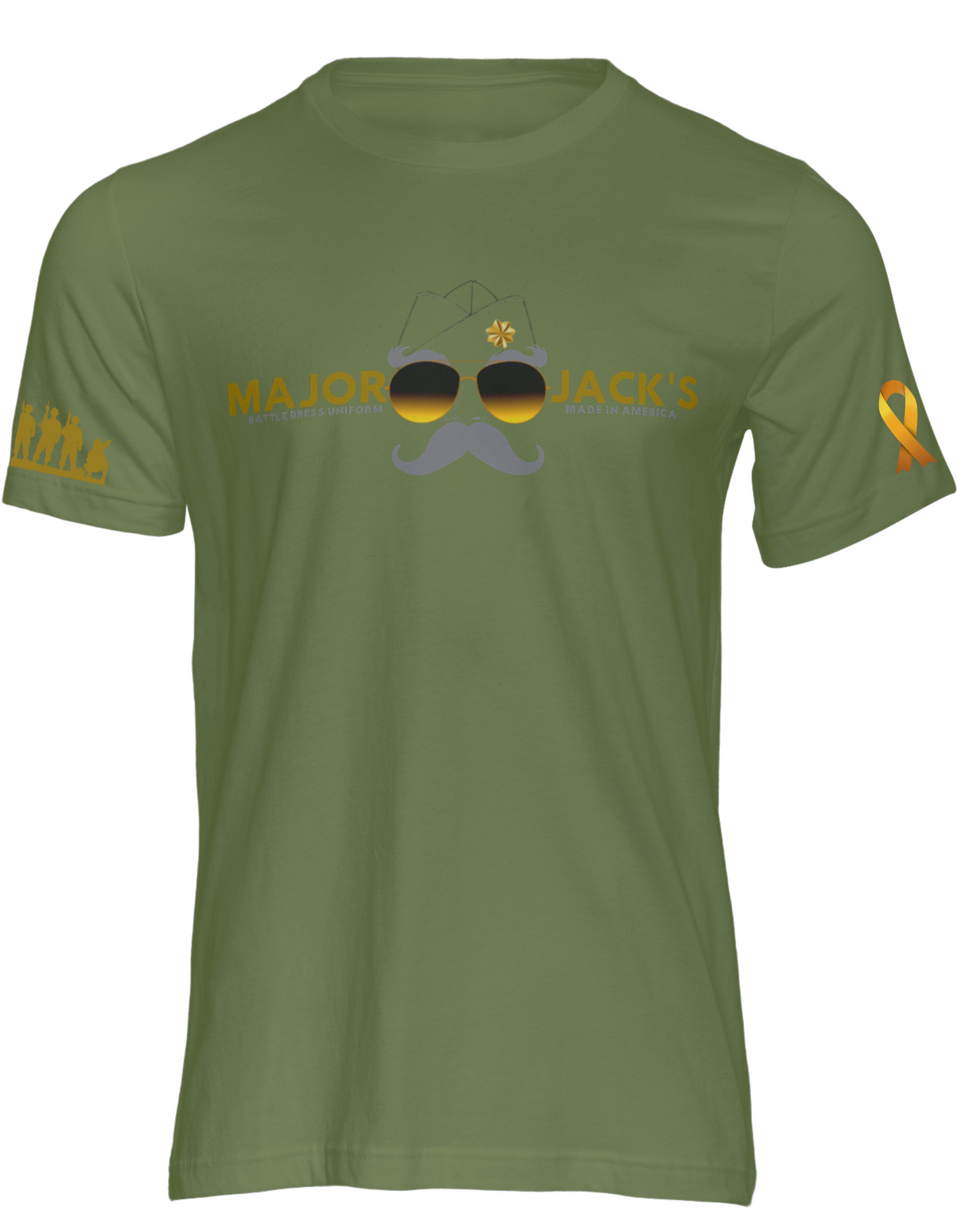 Form fitting summer tshirt/ heathered green